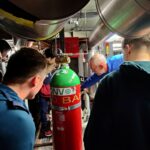 Im Motorraum des "MS Basler Dybli"